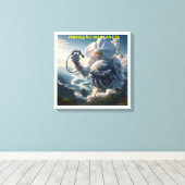 PROTEÇÃO DO PLANETA - CANVAS esticada キャンバスプリント (インサイチュ (ウッドフロア))