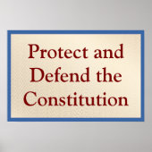 Protect and Defend the Constitution ポスター (正面)