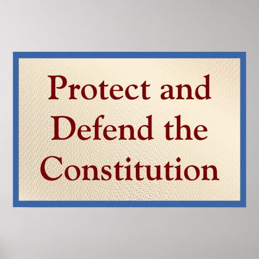Protect and Defend the Constitution ポスター (正面)