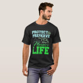 Protect and preserve marine life tシャツ (正面フル)