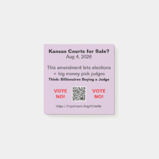 Protect KS Courts Aug 4, 2026 ポストイットノート ポストイット