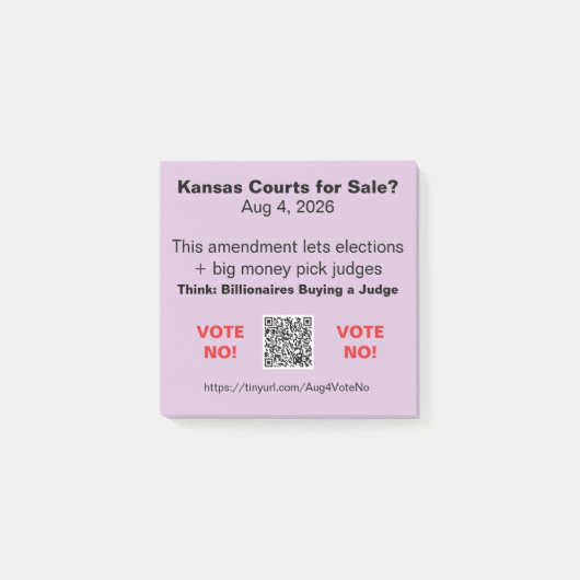 Protect KS Courts Aug 4, 2026 ポストイットノート ポストイット (正面)