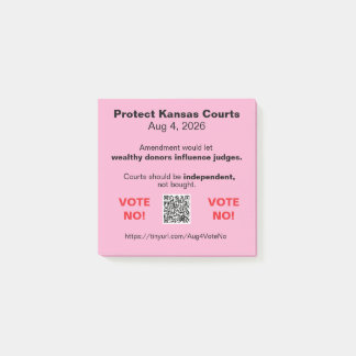 Protect KS Courts Aug 4, 2026 ポストイット