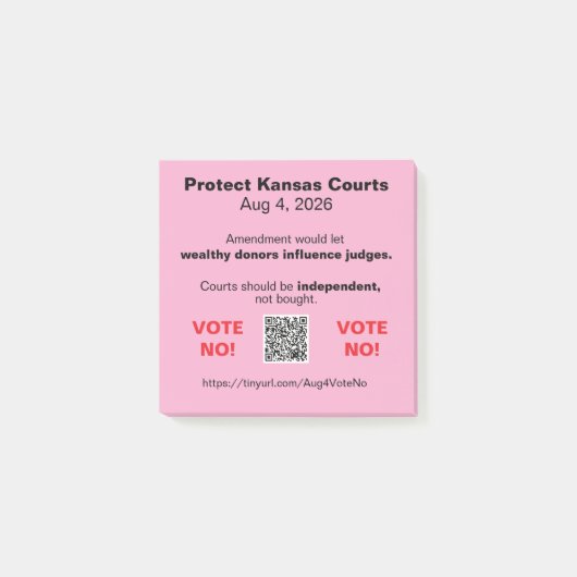 Protect KS Courts Aug 4, 2026 ポストイット (正面)