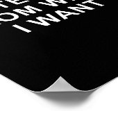 Protect Me From What I Want Desire Quote ポスター (角)