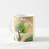 Protect Nature - Mystical Tree of Life Design コーヒーマグカップ (正面左)
