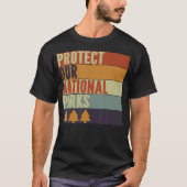 Protect Our 63 National Parks Us Outdoor Hiking Ca Tシャツ (正面)