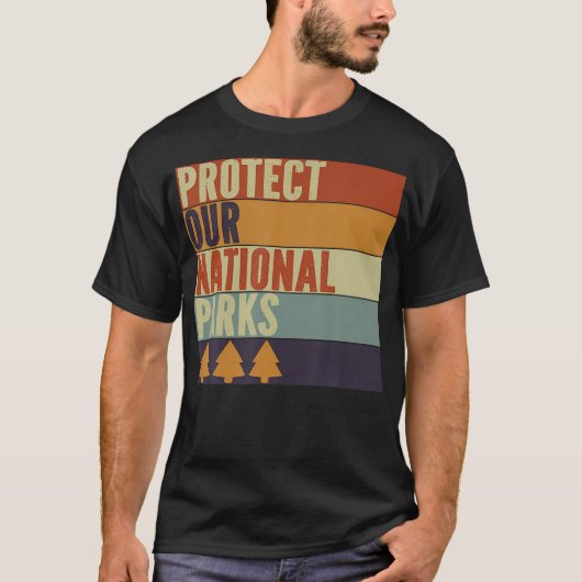 Protect Our 63 National Parks Us Outdoor Hiking Ca Tシャツ (正面)