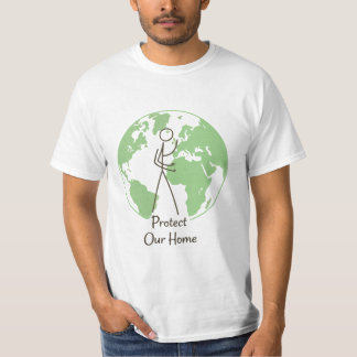 Protect Our Home" Earth T-Shirt | Environmental Co Tシャツ