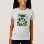 Protect Our Planet – Eco Classroom Print Tシャツ (正面)