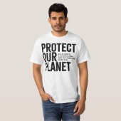 Protect Our Planet - Environmental Message T-Shirt Tシャツ (正面フル)