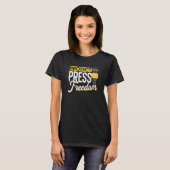 Protect Press Freedom Rights Journalism Journalist Tシャツ (正面フル)