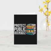 Protect Public Education  カード (黄色い花)