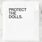 Protect The Dolls 長方形シール (バッグ)