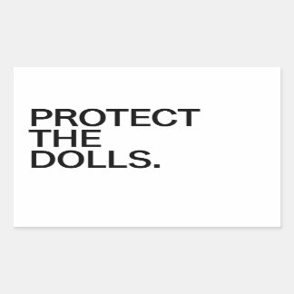Protect The Dolls 長方形シール
