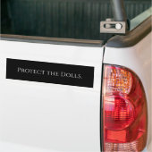 Protect the Dolls bumper sticker バンパーステッカー (トラック上)