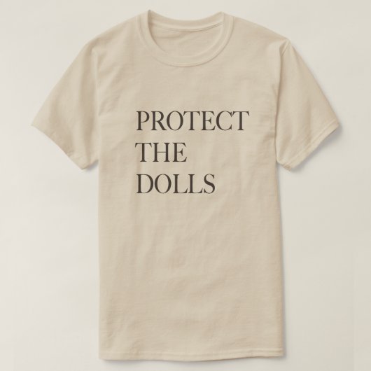 Protect the Dolls Tシャツ – AW 2025 ショーファイナル (デザイン正面)