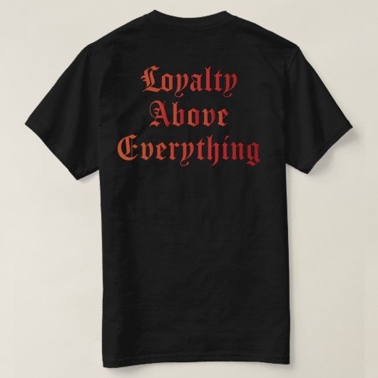 Protect the Family Pocket Sized Logo Orange Tシャツ (デザイン裏面)