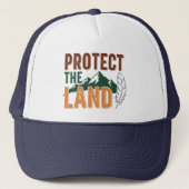 "Protect the Land" Eco-Friendly Mountain Nature キャップ (正面)