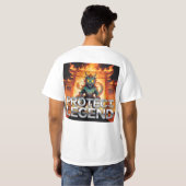 Protect the Legend Dragon Fantasy Warrior Shirt Tシャツ (裏面フル)