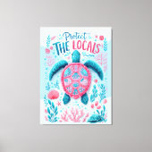 Protect the Locals キャンバスプリント (正面)