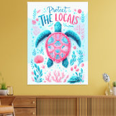 Protect the Locals キャンバスプリント (インサイチュ (リビング))