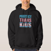 Protect Trans Kids LGBT Support パーカ (正面)