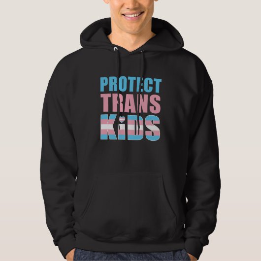 Protect Trans Kids LGBT Support パーカ (正面)