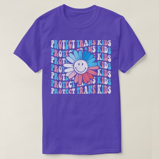 Protect Trans Kids LGBT Support, Transgender LGBT  Tシャツ (デザイン正面)