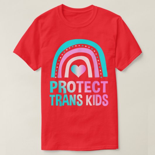 Protect Trans Kids Shirt Support Clothes Pride Lov Tシャツ (デザイン正面)