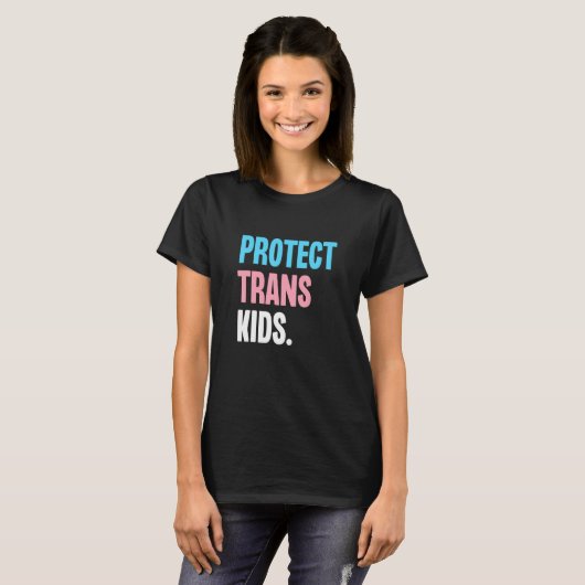 Protect Trans Kids Support Transgender Equality LG Tシャツ (正面フル)
