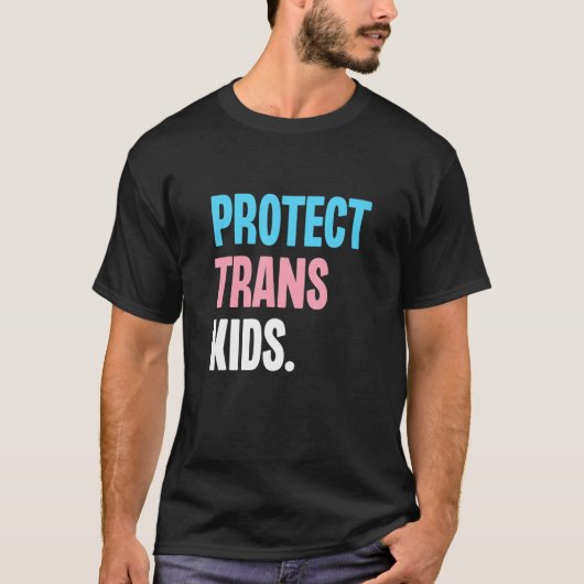 Protect Trans Kids Support Transgender Equality LG Tシャツ (正面)