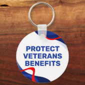 Protect Veterans Benefits Political キーホルダー (裏面)