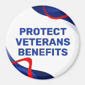 Protect Veterans Benefits Political マグネット (正面)