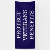 Protect Veterans Benefits Political  横断幕 (縦)