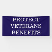 Protect Veterans Benefits Political  横断幕 (横)