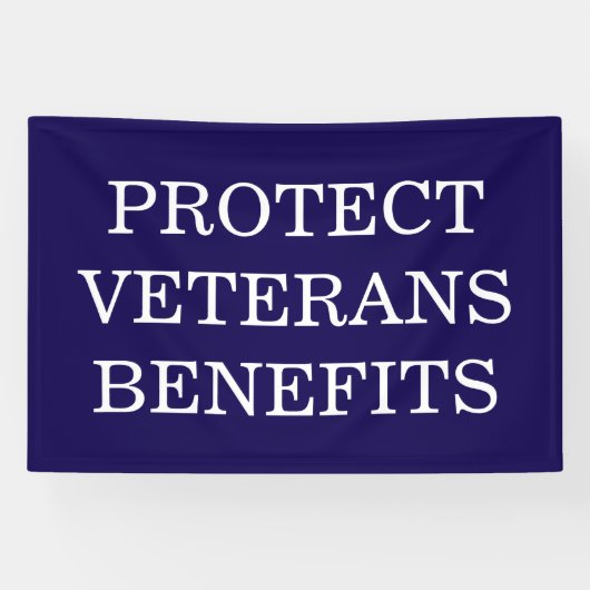 Protect Veterans Benefits Political  横断幕 (横)