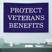 Protect Veterans Benefits Political  横断幕 (トレードショー)