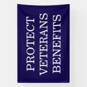 Protect Veterans Benefits Political  横断幕 (縦)