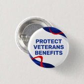Protect Veterans Benefits Political 缶バッジ (正面&裏面)
