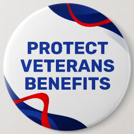 Protect Veterans Benefits Political 缶バッジ