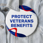 Protect Veterans Benefits Political 缶バッジ (インサイチュ)