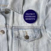 Protect Veterans Benefits Political Sign 缶バッジ (インサイチュ)