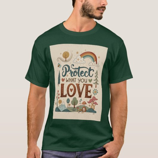 Protect What You Love. Tシャツ (正面)