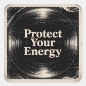 Protect Your Energy スクエアシール (正面)