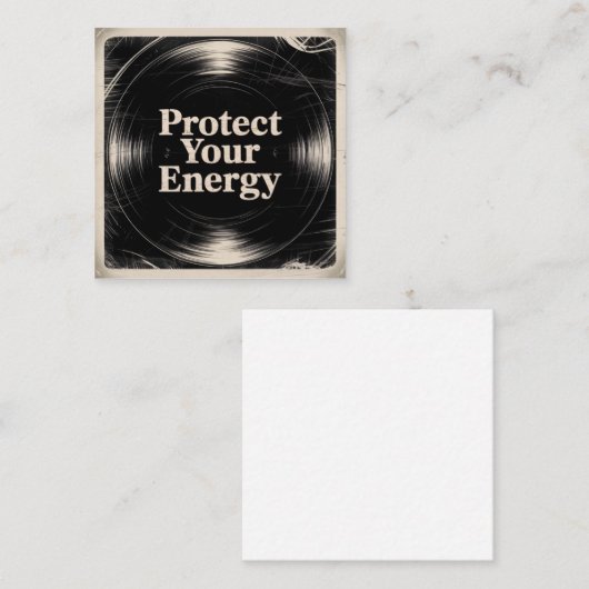 Protect Your Energy スクエア名刺 (正面/裏面)