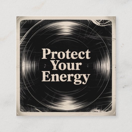 Protect Your Energy スクエア名刺 (正面)
