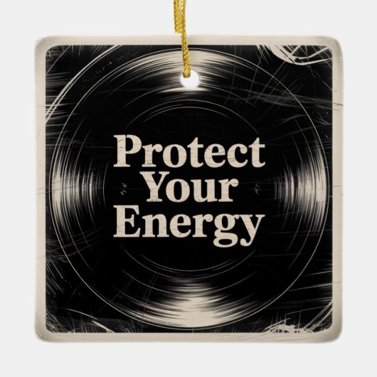 Protect Your Energy セラミックオーナメント (正面)