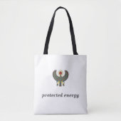Protect Your Energy Horus Eye Egyptian Symbol Desi トートバッグ (正面)