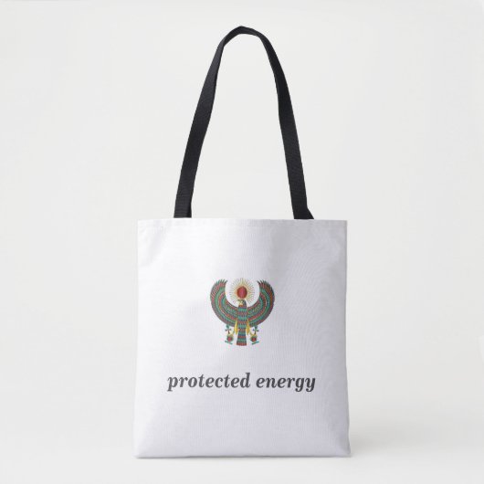 Protect Your Energy Horus Eye Egyptian Symbol Desi トートバッグ (正面)